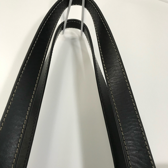 Dooney & Bourke Black and Gray Handbag with Pink Interior Tote - Picture 6 of 8